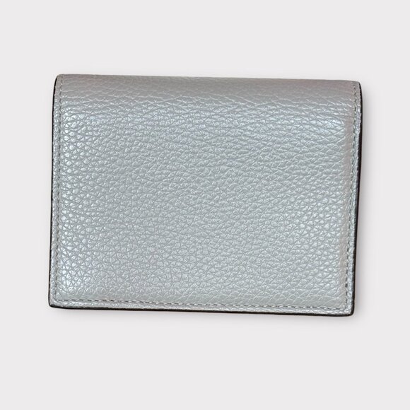 Salvatore Ferragamo Gancio City Pebbled Leather Compact Wallet | NWOT - Picture 3 of 8
